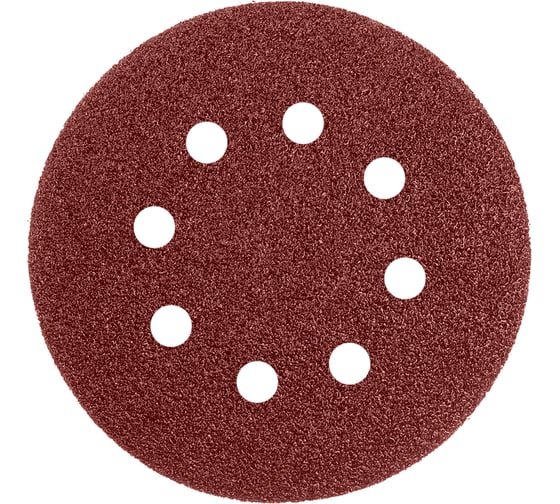 Изображение товара Наждачная бумага GRAFF 125 мм P100 8 отверстий 5 шт в блистере 145125100