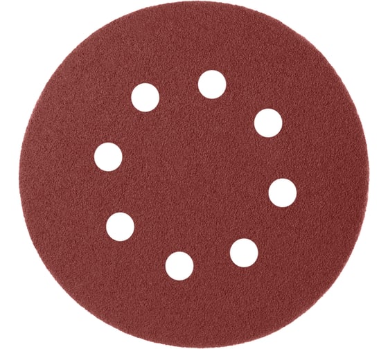 Изображение товара Наждачная бумага GRAFF 125 мм P180 8 отверстий 5 шт в блистере 145125180