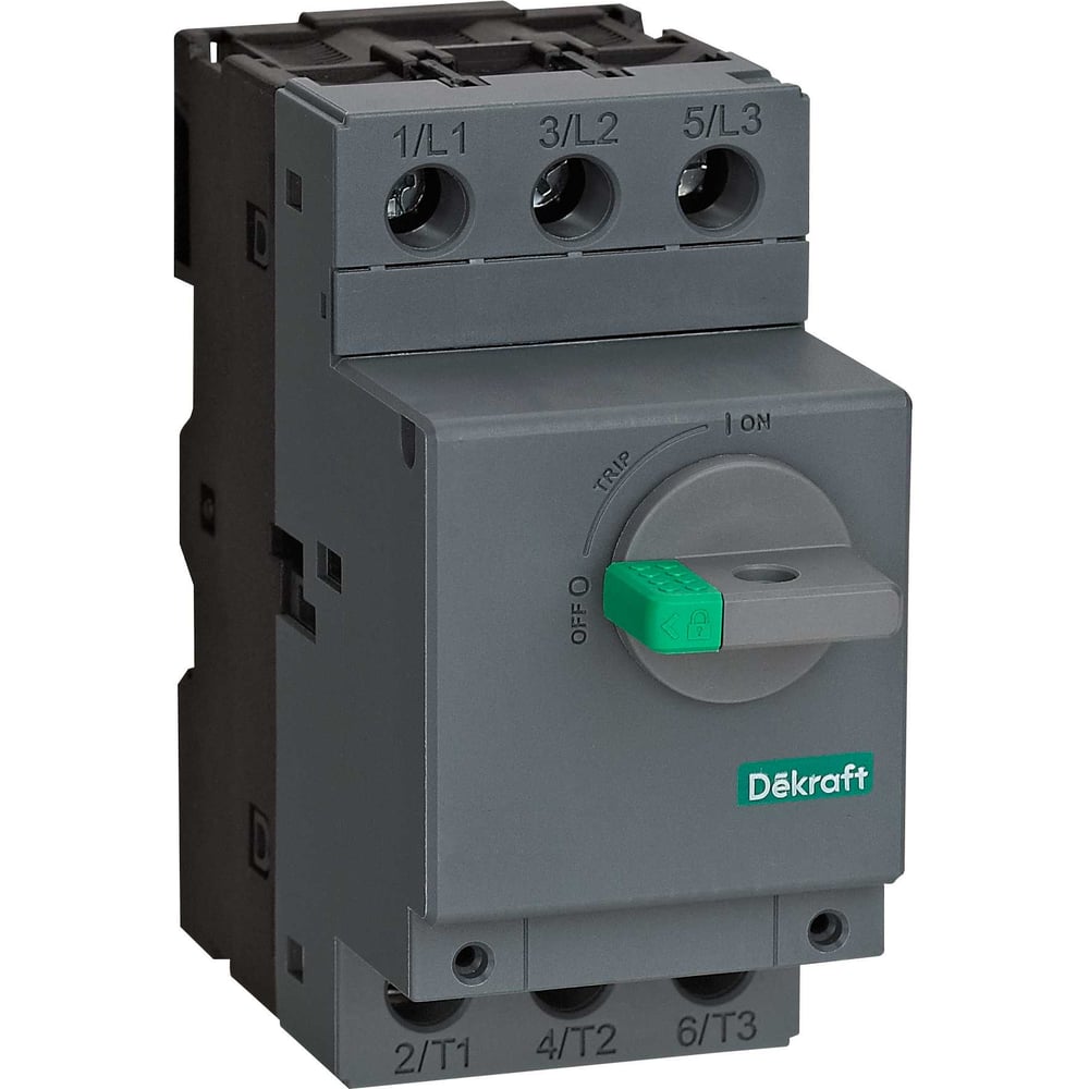 Изображение товара Автоматический выключатель защиты двигателя VA-451 Dekraft 10А магнитный IP20