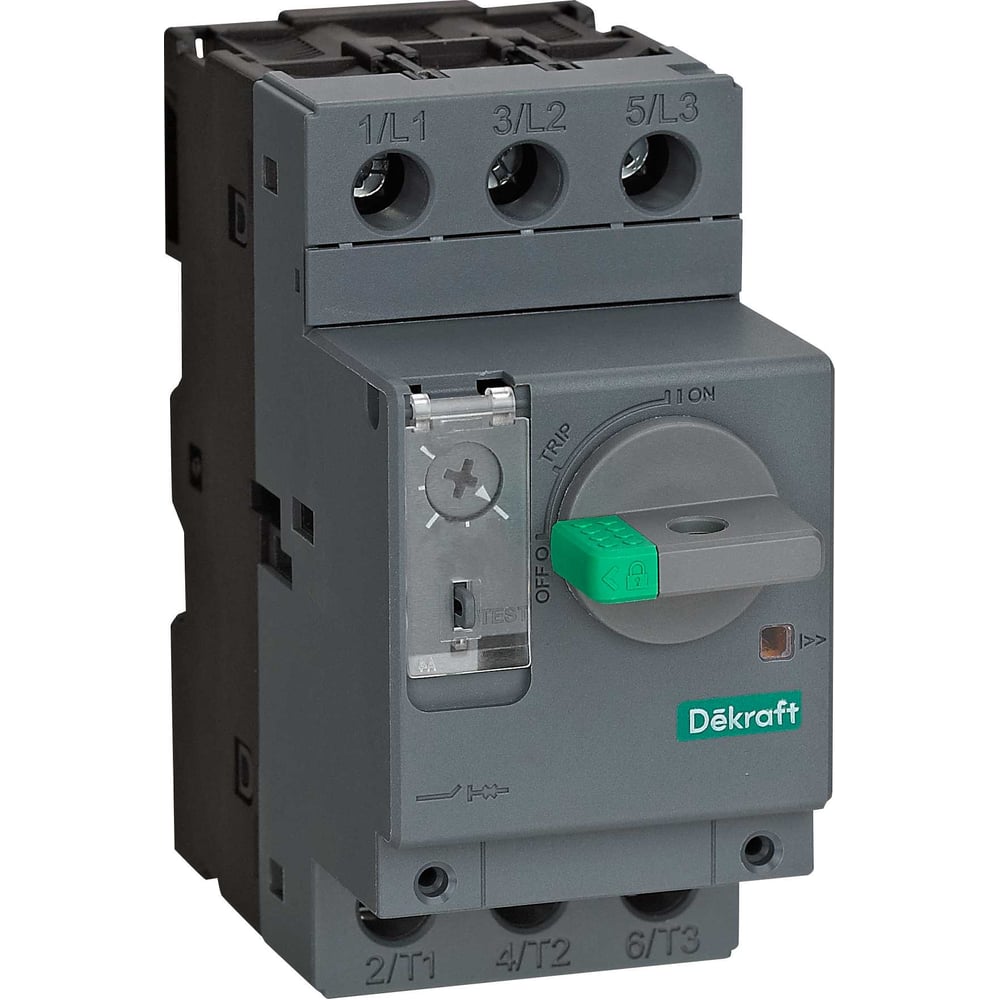 Изображение товара Автоматический выключатель защиты двигателя Dekraft VA-451 3P 2.5А 100кА