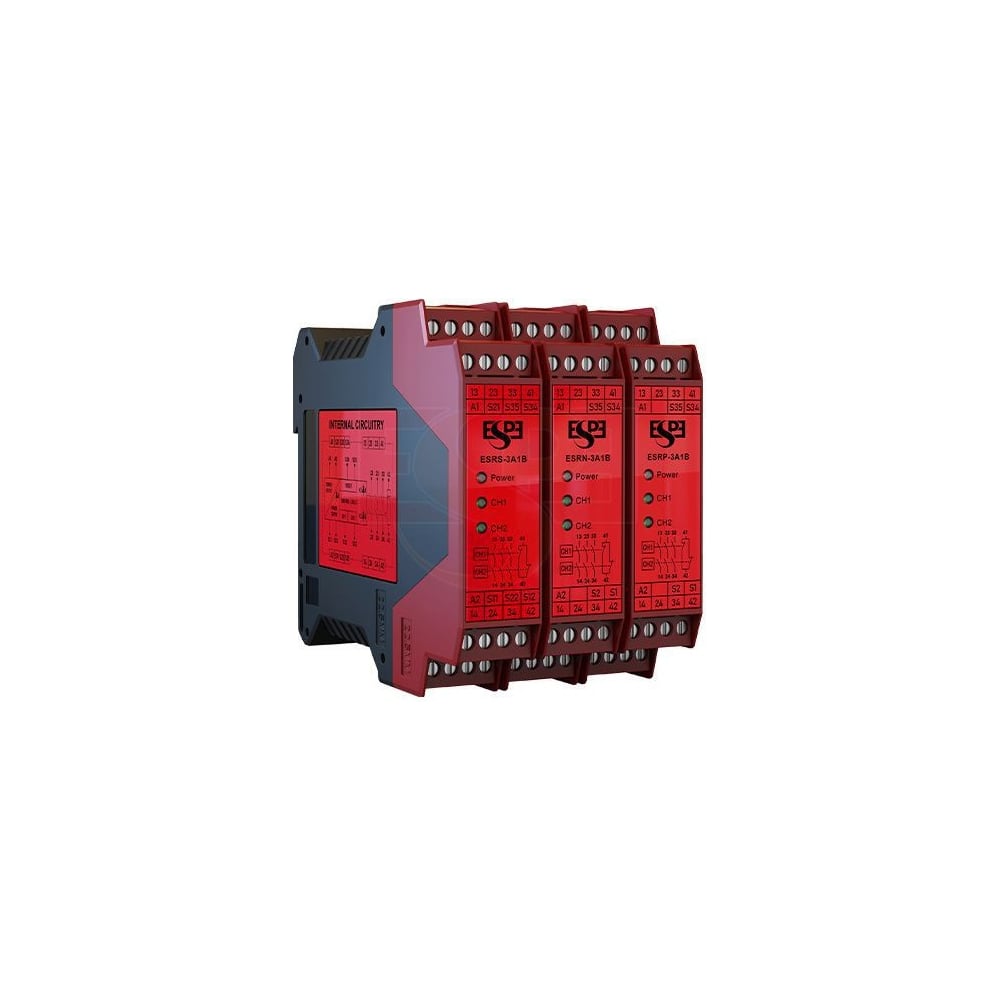 Изображение товара Реле безопасности ESPE ESRS-3A1B-E двухканальное для аварийной остановки и защиты