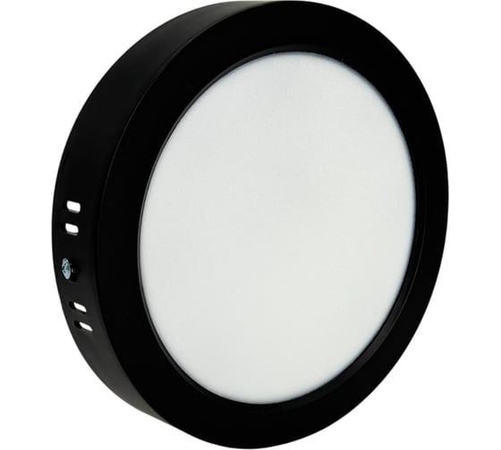 Изображение товара Светильник светодиодный накладной круг truEnergy 15W 4000K 1200Lm D183мм черный пластик 10116