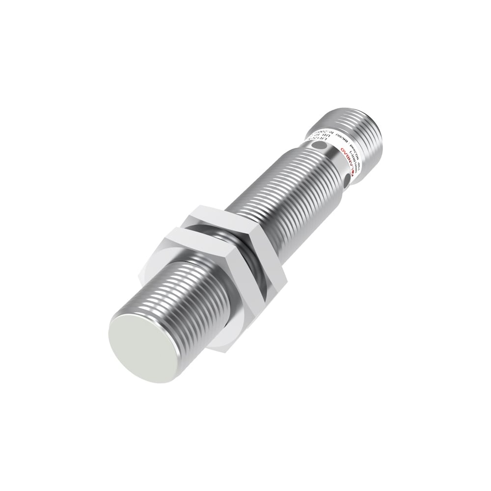 Изображение товара Индуктивный датчик Lanbao LR12XBF04DNRY-E2 Sn=4 мм, М12x1 Латунь заподлицо, 10...30DC NO/NC NPN, IP67, разъем М12 07-00040782