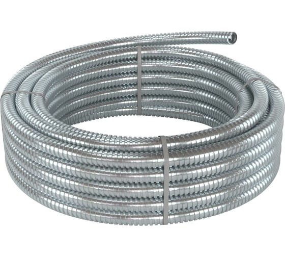 Изображение товара Металлорукав из оцинкованной стали DKC DN 26мм, Dвнутренний 26,5мм, Dнаружный 30,0мм, IP 40, 25м 667R2630