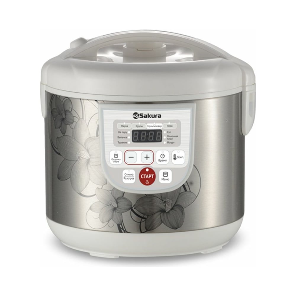 Изображение товара Мультиварка Sakura SA-7753W 5 л с 37 программами и функцией пара