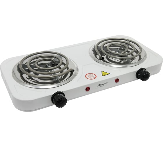 Изображение товара Двухконфорочная электроплитка Atlanta ATH-1737 white
