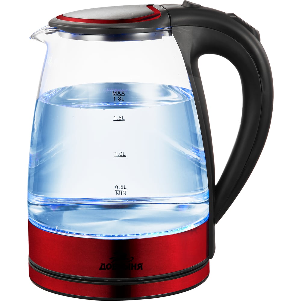 Изображение товара Электрический чайник Добрыня DO-1276R 1.8л с подсветкой и защитой