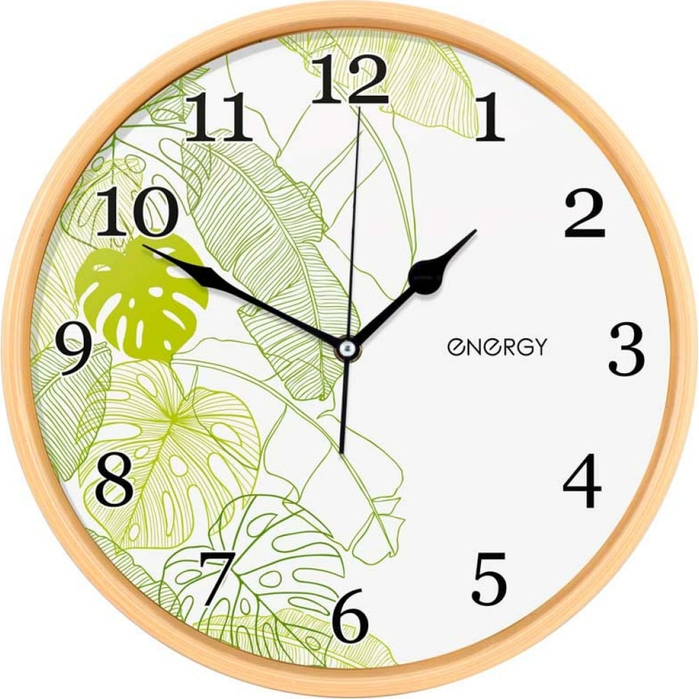 Настенные кварцевые часы ENERGY часы настенные кварцевые 35х57 см прямоугольные мдф topposters bl 2595