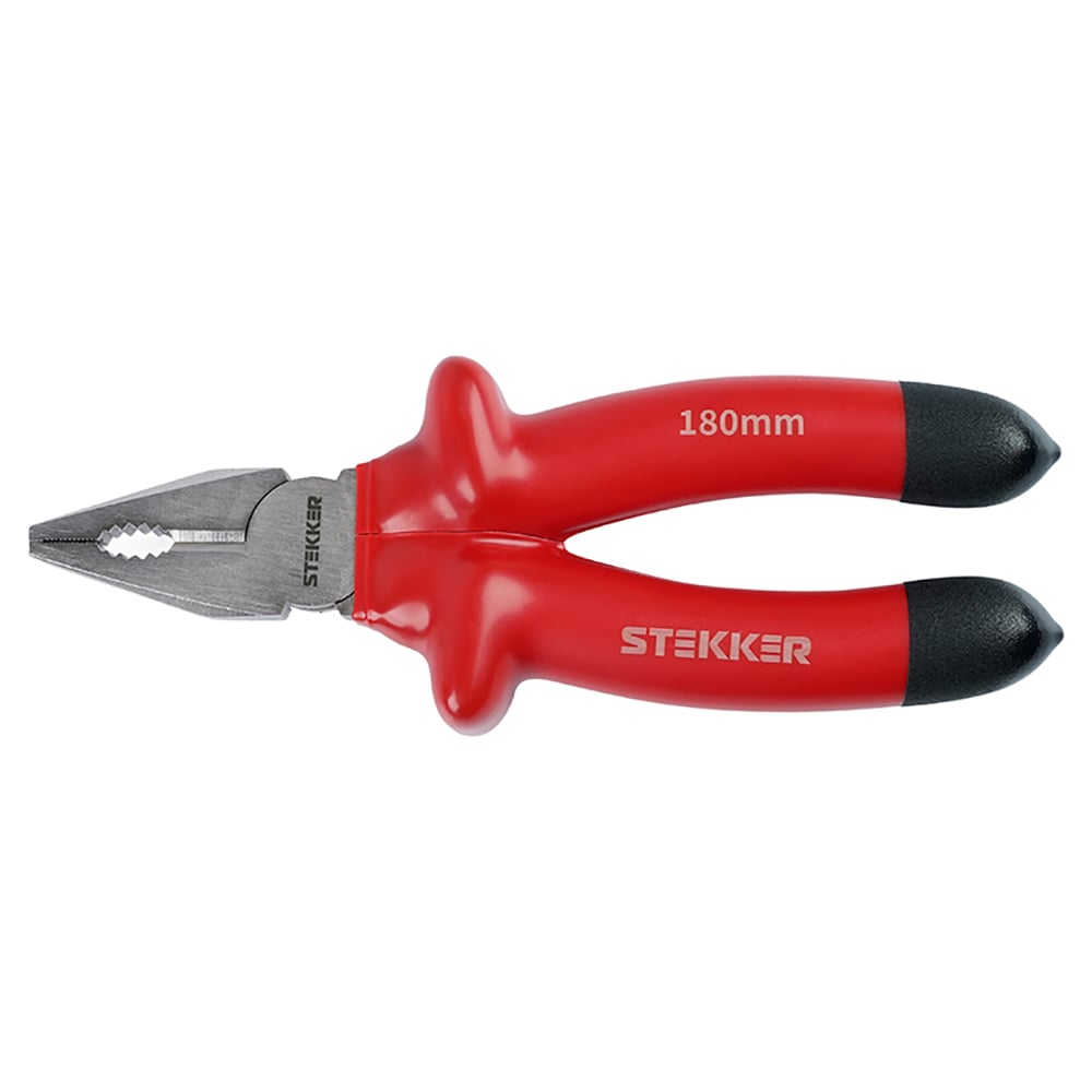 Изображение товара Плоскогубцы диэлектрические комбинированные STEKKER 180мм PLE1-180-S