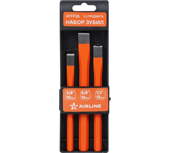 Изображение товара Набор зубил AIRLINE 3 пр. 10-16мм, холдер ATFP26