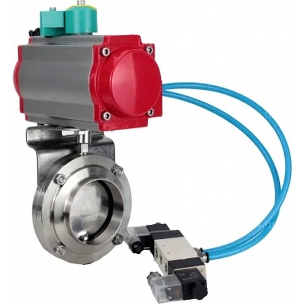 Изображение товара Затвор дисковый DN.ru 304-304-EPDM-2W-W-H для трубопроводов до 10 бар