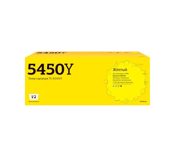 Изображение товара Тонер-картридж T2 для Kyocera ECOSYS PA2600/MA2600 (3200 стр.) желтый, с чипом TC-K5450Y