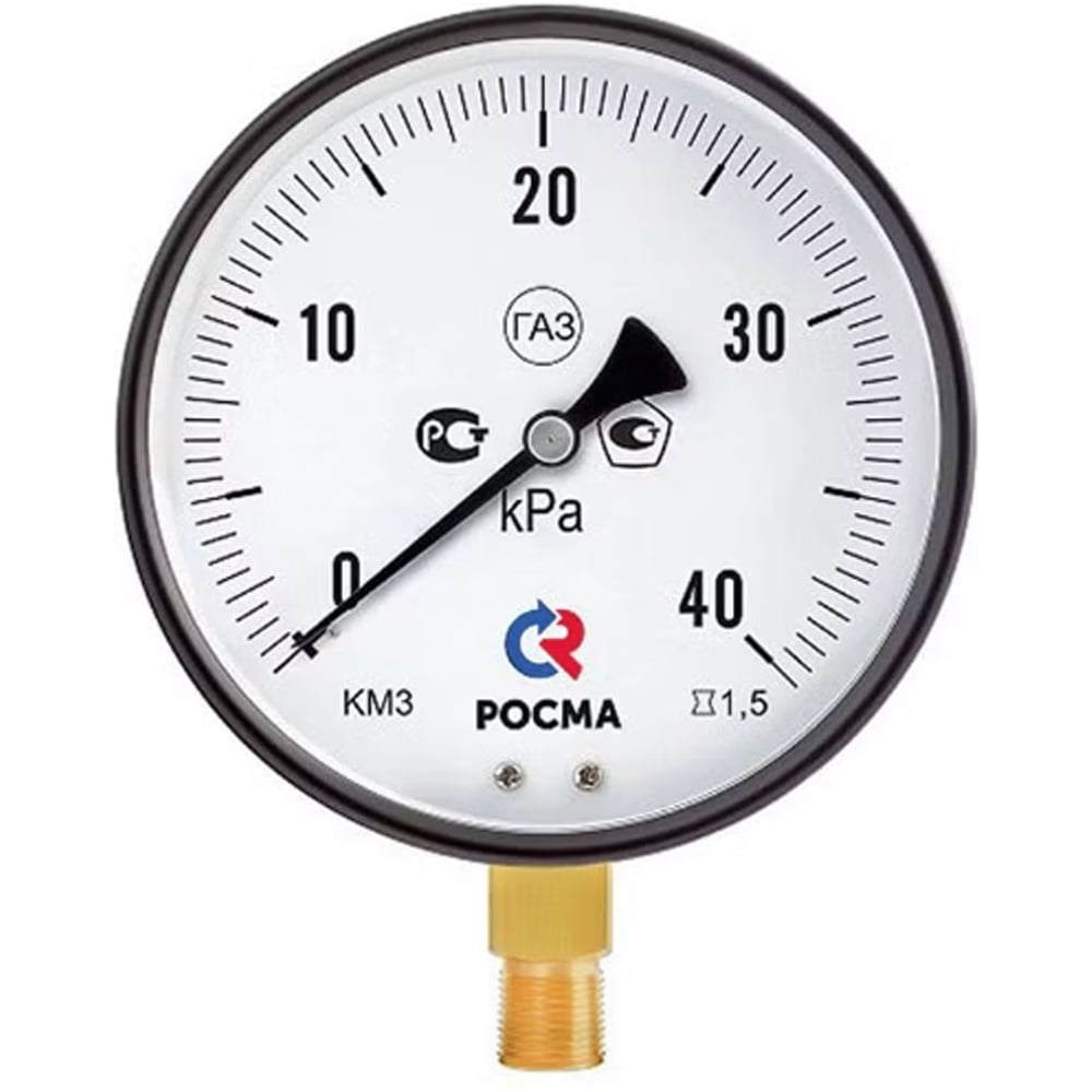 Изображение товара Манометр радиальный РОСМА КМ-31Р аналоговый для промышленных измерений