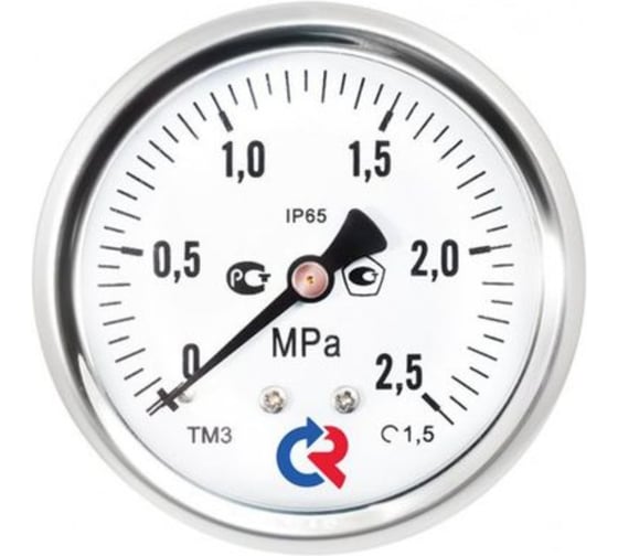 Изображение товара Мановакуумметр виброустойчивый РОСМА ТМВ-321Т (-0.1-0.5МПа) КС ДК63 G1/4, готовый к гидрозаполнению, кл. точн. 1.5 D070-03522