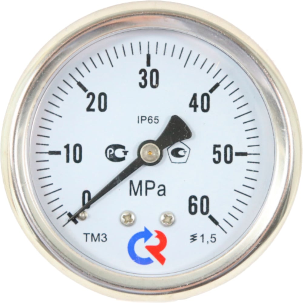 Изображение товара Манометр РОСМА ТМ-320Т.00 осевой диапазон 0-0.1Мпа G1/4 профессиональный