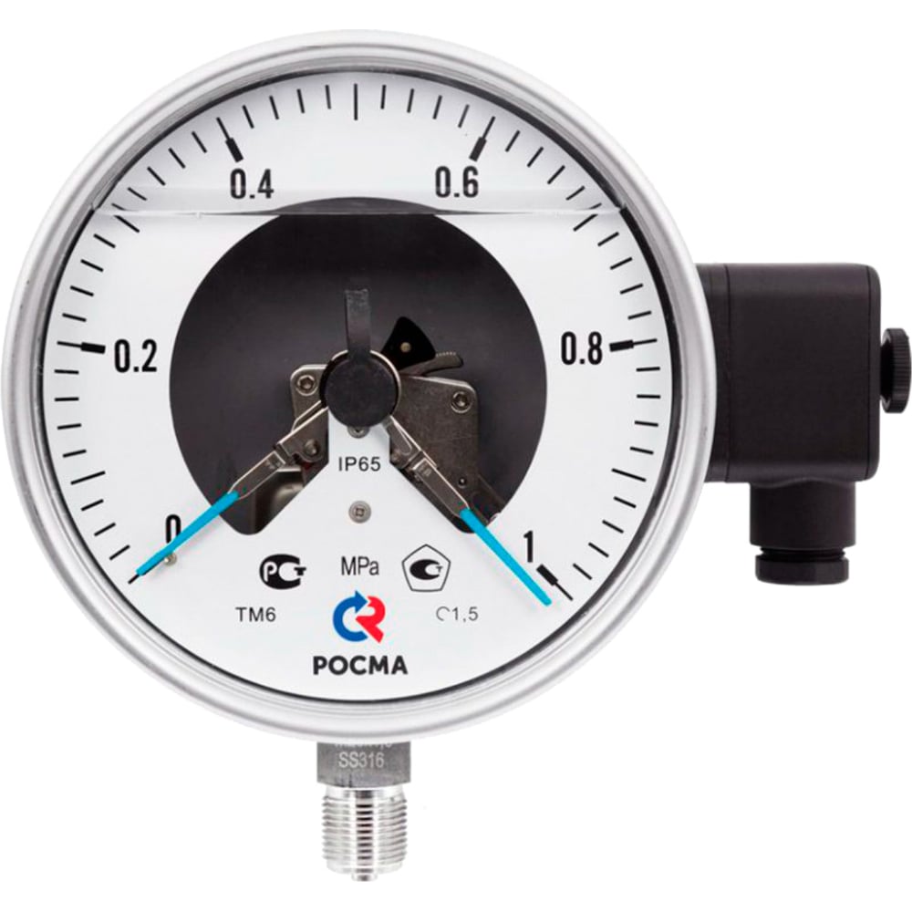 Изображение товара Манометр радиальный РОСМА ТМ-621Р.05 коррозионностойкий профессиональный