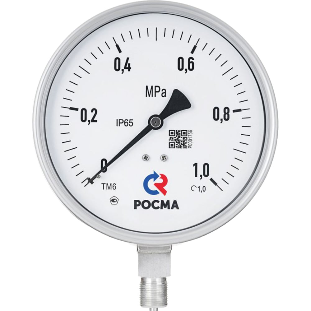 Изображение товара Манометр РОСМА ТМ-621Р.00 радиальный (0-0.6МПа) М20х1.5 Б 1.0, ДК150мм, виброустойчивый, коррозионностойкий, безопасное исполнение, сухой D070-01900