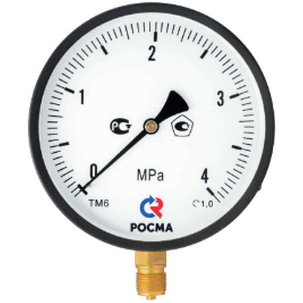 Изображение товара Манометр РОСМА ТМ-610Р.00 0-0.6МПа М20х1.5 аналоговый профессиональный прибор