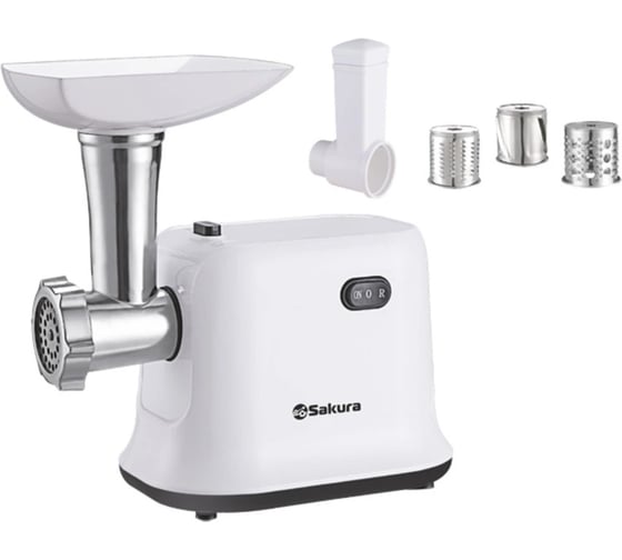 Изображение товара Мясорубка SAKURA SA-6420SW 1500Вт, реверс, комплект насадок РТ-00056948