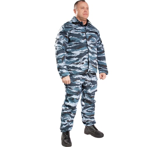 Изображение товара Костюм URSUS СПЕЦНАЗ, куртка+брюки, камуфляж Серый камыш, ткань ТВИЛ, размер 56–58, рост 182–188 КОС501-К10/56-58,182-188