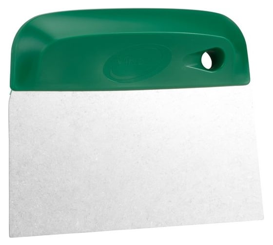 Изображение товара Нож Vikan для теста/скребок, лезвие из нержавеющей стали, гибкое, 146 мм, зелёный цвет 40572