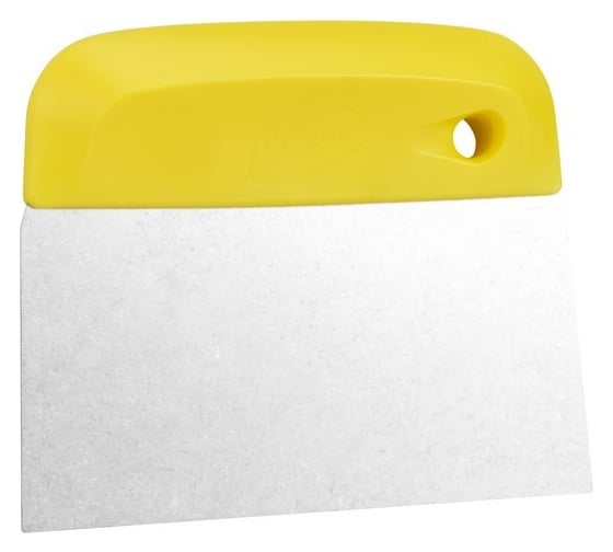 Изображение товара Нож Vikan для теста/скребок, лезвие из нержавеющей стали, гибкое, 146 мм, жёлтый цвет 40576