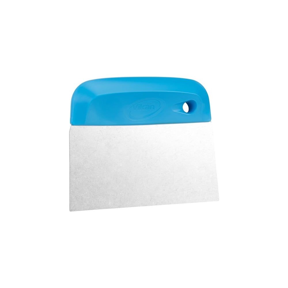 Изображение товара Нож Vikan для теста и скребок из нержавеющей стали с синей рукоятью 146 мм