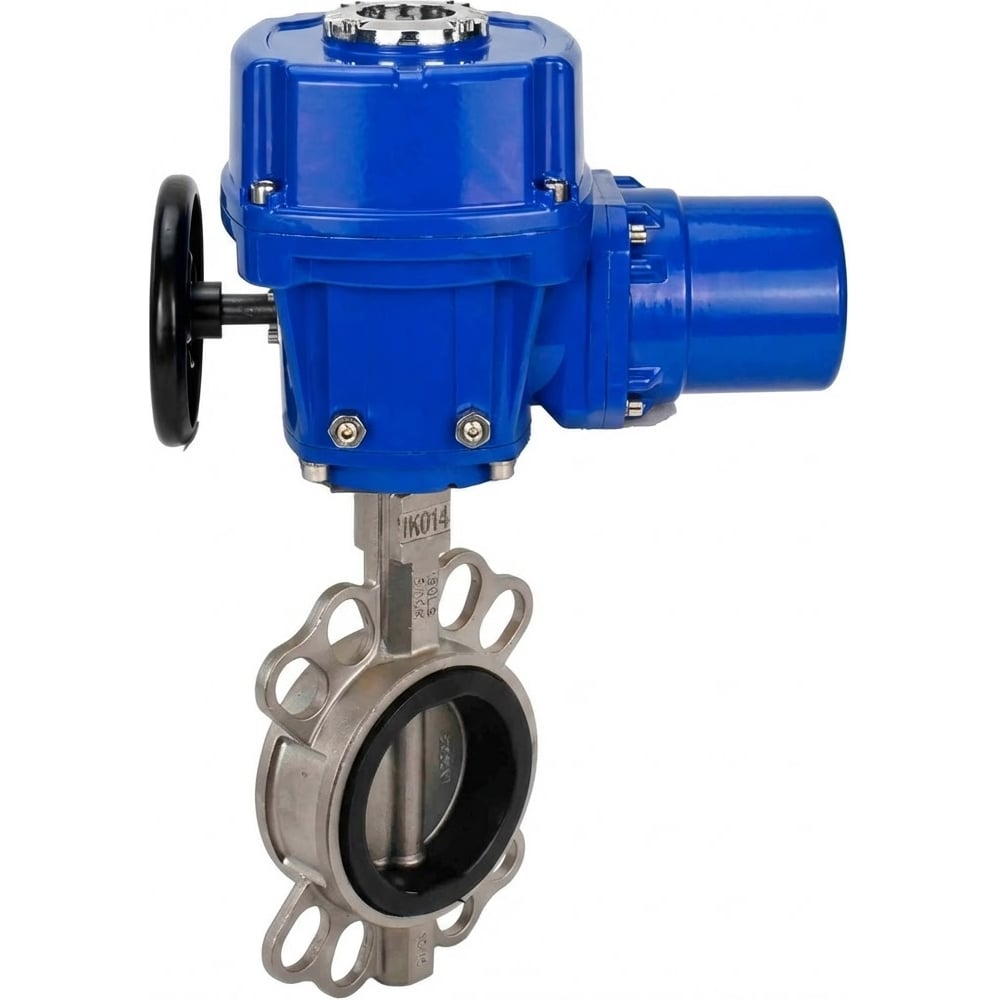 Изображение товара Затвор дисковый DN.ru 304-304-VITON-2W-Fb-H Ду150 Ру16 с электроприводом