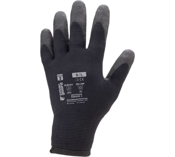 Изображение товара Перчатки COVERGUARD EUROICE 2 защитные, чёрные 1WIPP 5450564040694