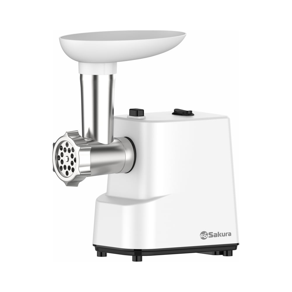 Изображение товара Мясорубка SAKURA SA-6429W 1500Вт, реверс, насадки для колбас и кеббе