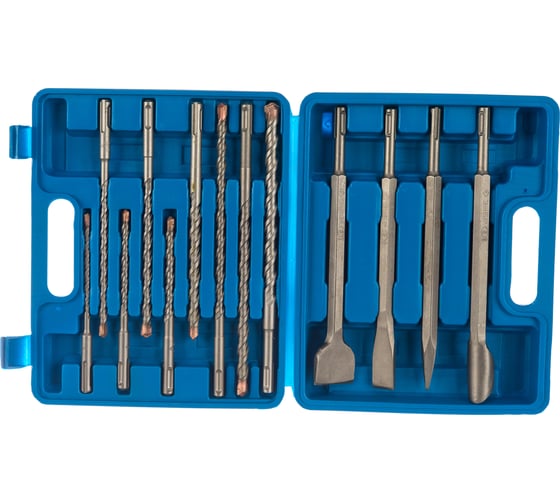 Изображение товара Набор зубил и сверл SDS-Plus (13 шт.) для перфораторов ЗУБР 29360-H13