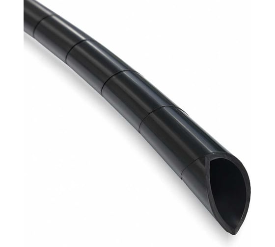 Изображение товара Спиральная пластиковая оплетка PARLMU SWB 8-1-k100 - полиэтилен, размер 8, бухта 100м, цвет черный PR4100300-100