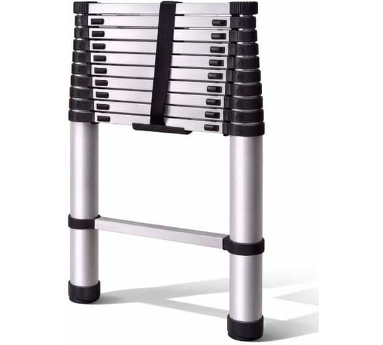 Изображение товара Лестница телескопическая BlackWeld, 2.6 м, 9 ступеней 150286