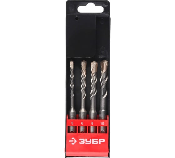 Изображение товара Набор буров SDS-Plus (4 шт.) по бетону ЗУБР 29314-H4-1