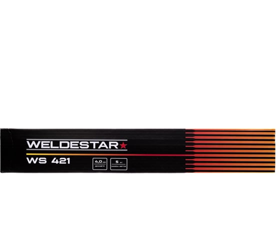 Изображение товара Электроды Weldestar WS421 (AWS E6013) 4.0х400мм, 5кг WSJU421404005