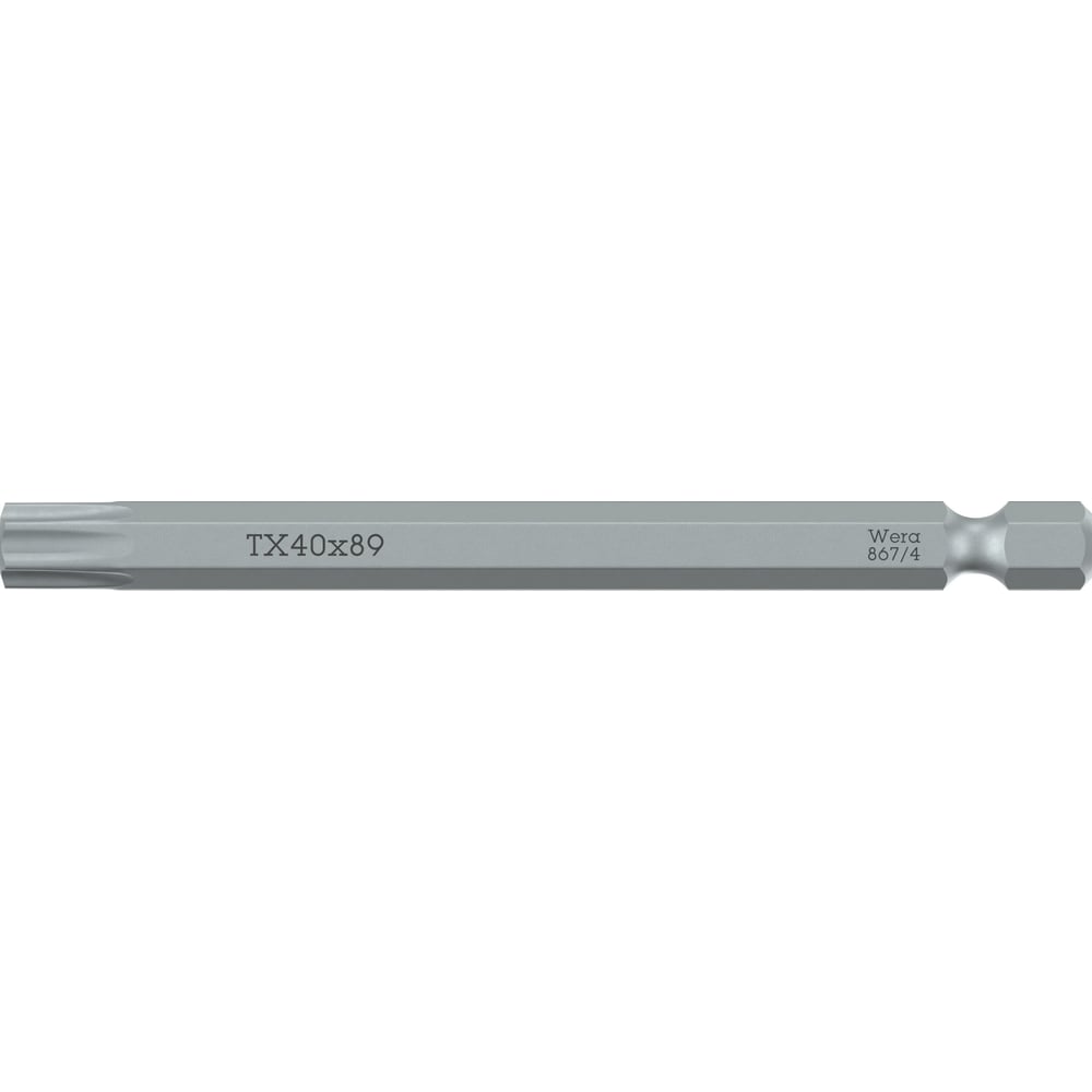 Изображение товара Бита WERA 867/4 Z TORX BO 1/4 с отверстием, длина 89 мм