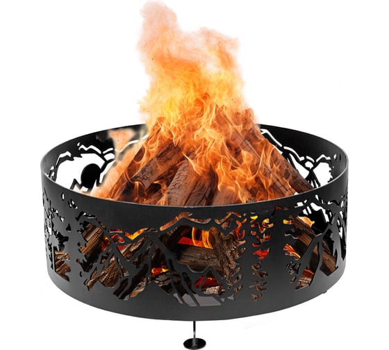 Изображение товара Чаша костровая ООО СКП Горы, Ø 700×h 250(350)×4 мм, порошковая покраска К-027Ч