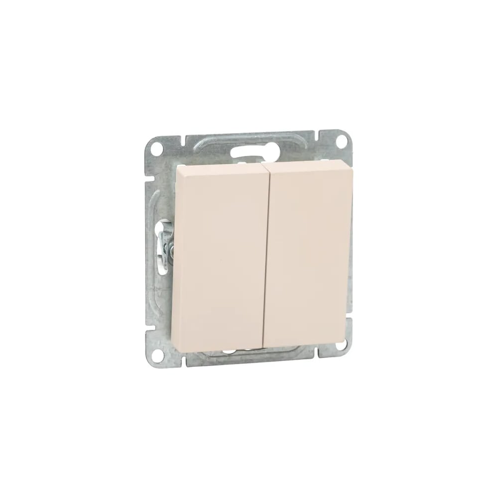 Изображение товара Механизм выключателя EKF двухклавишный проходной кремовый Эпика UP1-SWI-21
