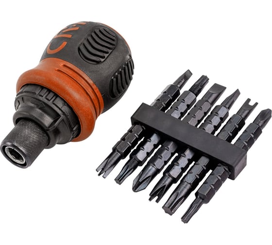 Изображение товара Отвертка реверсивная в комплекте с битами, набор FORSTIME FT-32807MR(62171)