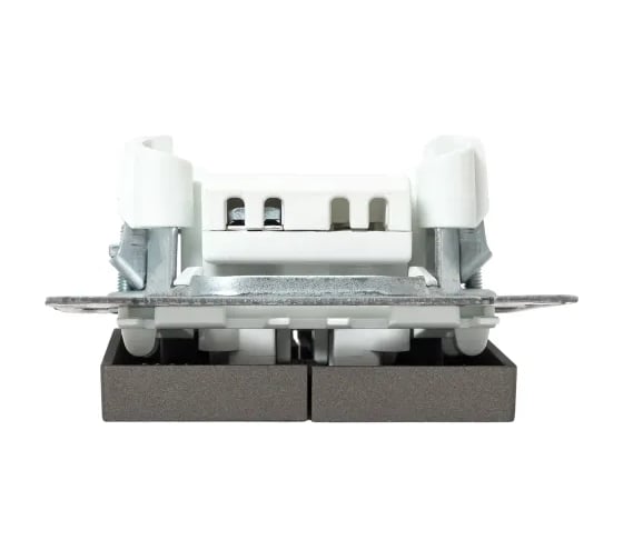 Изображение товара Механизм выключателя EKF двухклавишный, кнопочный, мокко, Эпика UP1-SWM-23