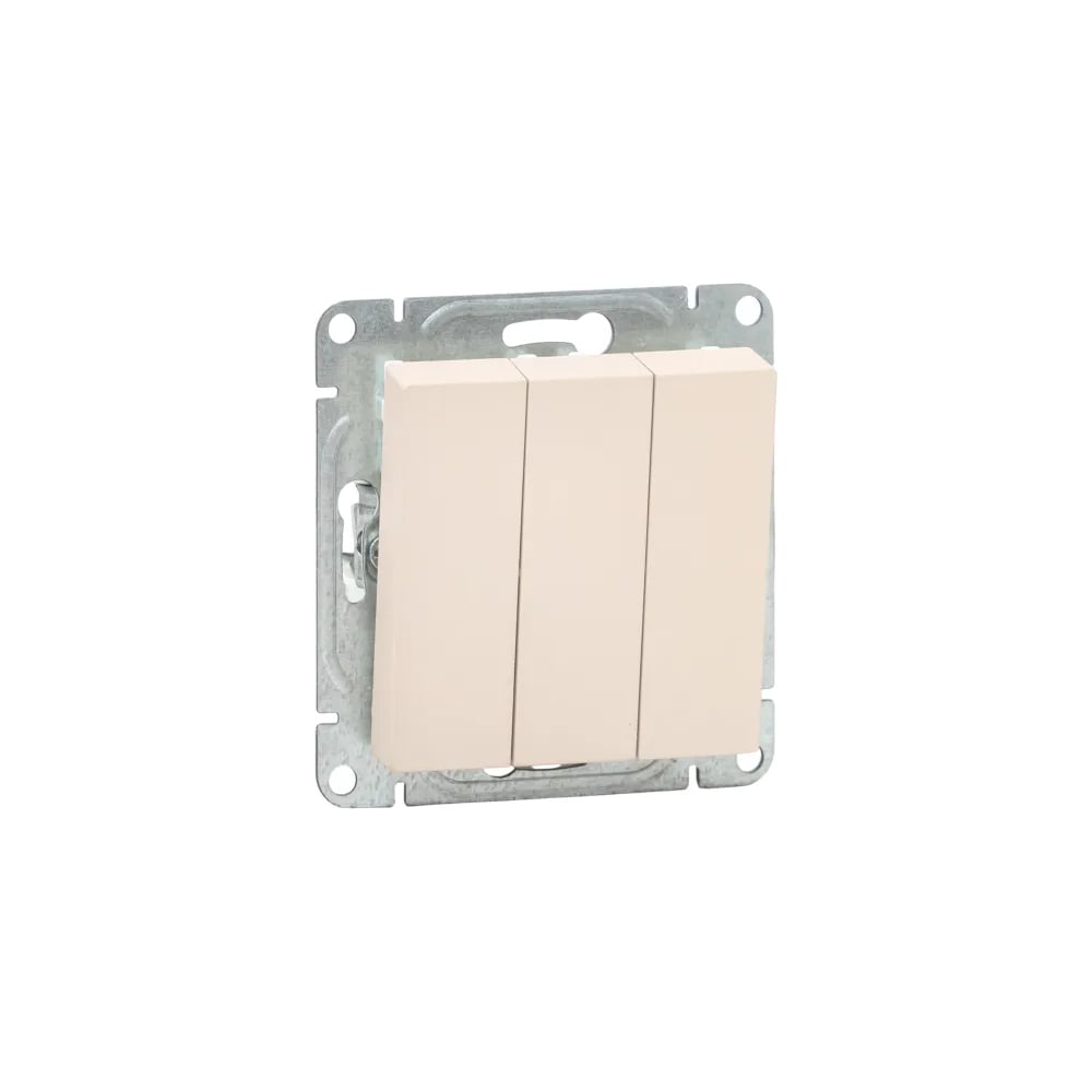 Изображение товара Механизм выключателя EKF трёхклавишный кремовый Эпика UP1-SWI-31