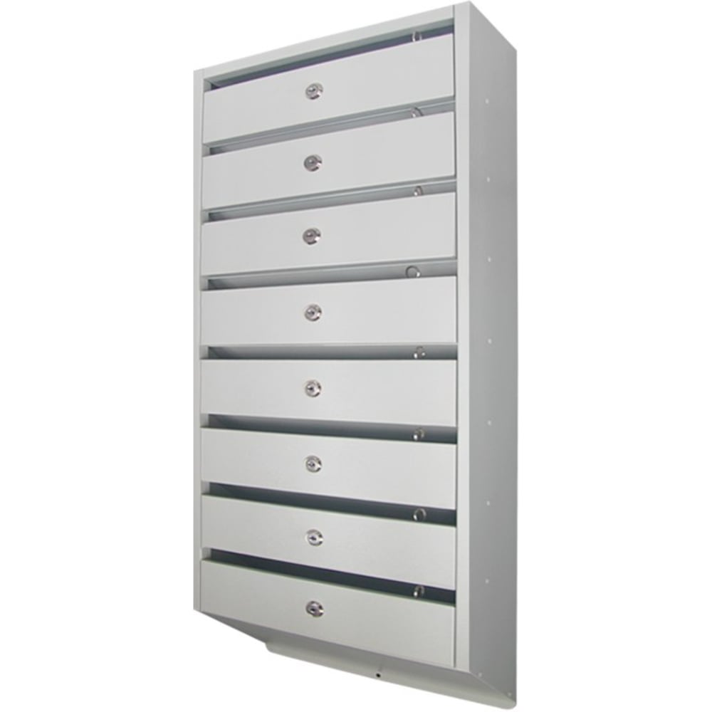 Изображение товара Почтовый ящик секционный ОФИОН МС 8 светло-серый для многоквартирных домов