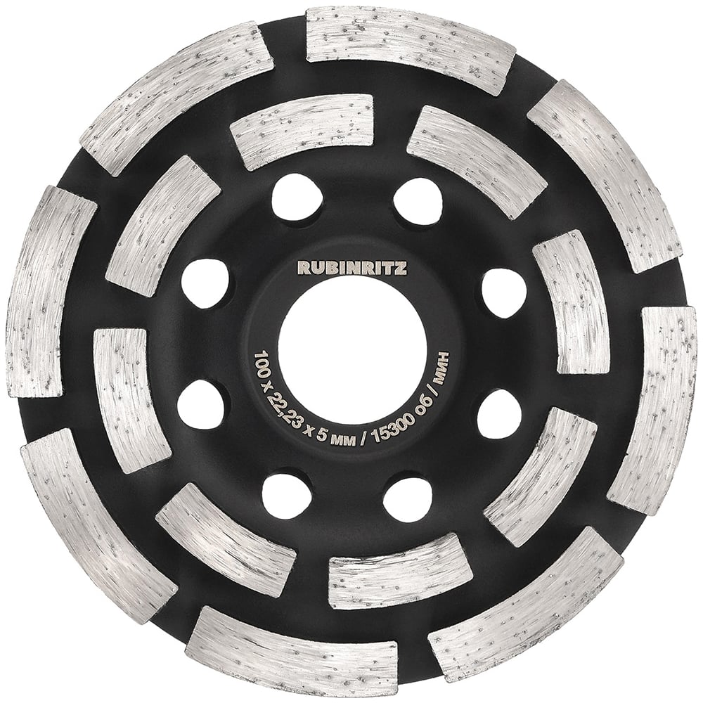 Изображение товара Чашка алмазная двухрядная RUBINRITZ (100x22.23x5мм) DC02100