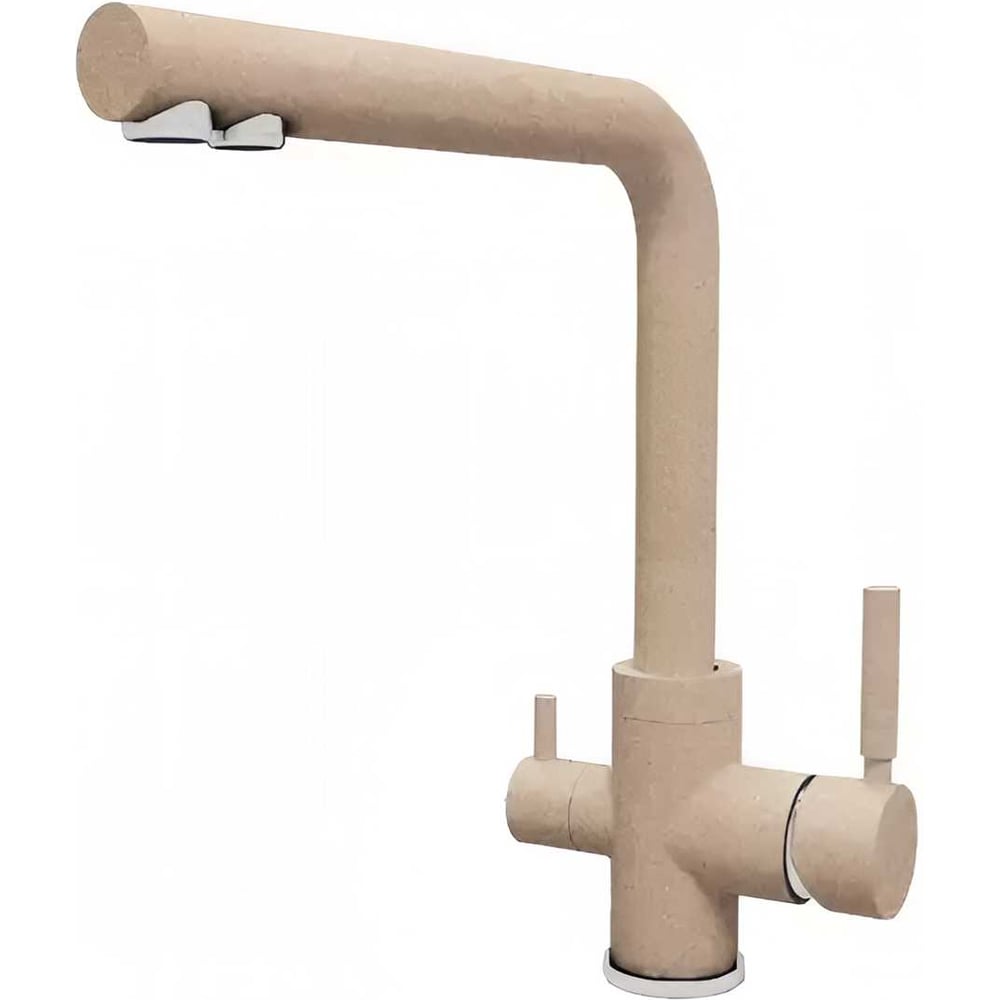 Изображение товара Высокий однорычажный смеситель для кухни с поворотным изливом и керамическим клапаном