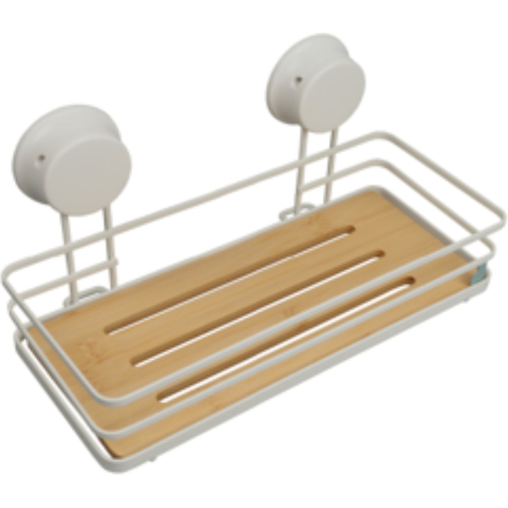 Изображение товара Полка для ванной Zenfort W7741-26BP с присоской и бамбуком