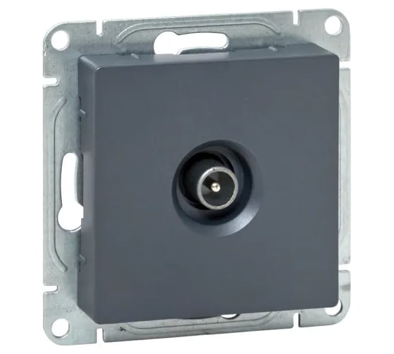 Изображение товара Механизм розетки EKF TV, оконечная, графит, Эпика UP1-SOG-TV-3