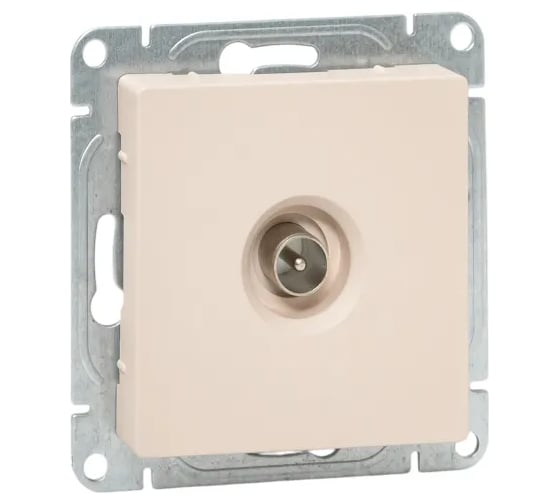 Изображение товара Механизм розетки EKF TV, одиночная, кремовый, Эпика UP1-SOI-TV-1