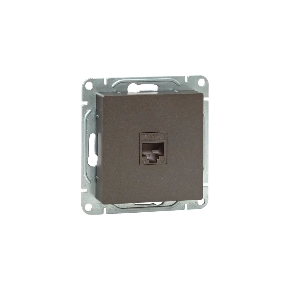 Изображение товара Механизм розетки EKF RJ11 мокко серия Эпика для внутреннего монтажа