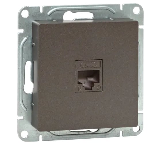 Изображение товара Механизм розетки EKF RJ11, мокко, Эпика UP1-SOM-RJ11