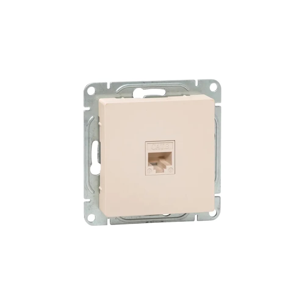 Изображение товара Механизм розетки EKF RJ11, кремовый, Эпика UP1-SOI-RJ11